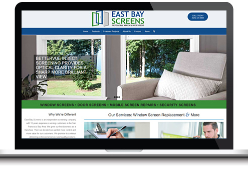 window door website design